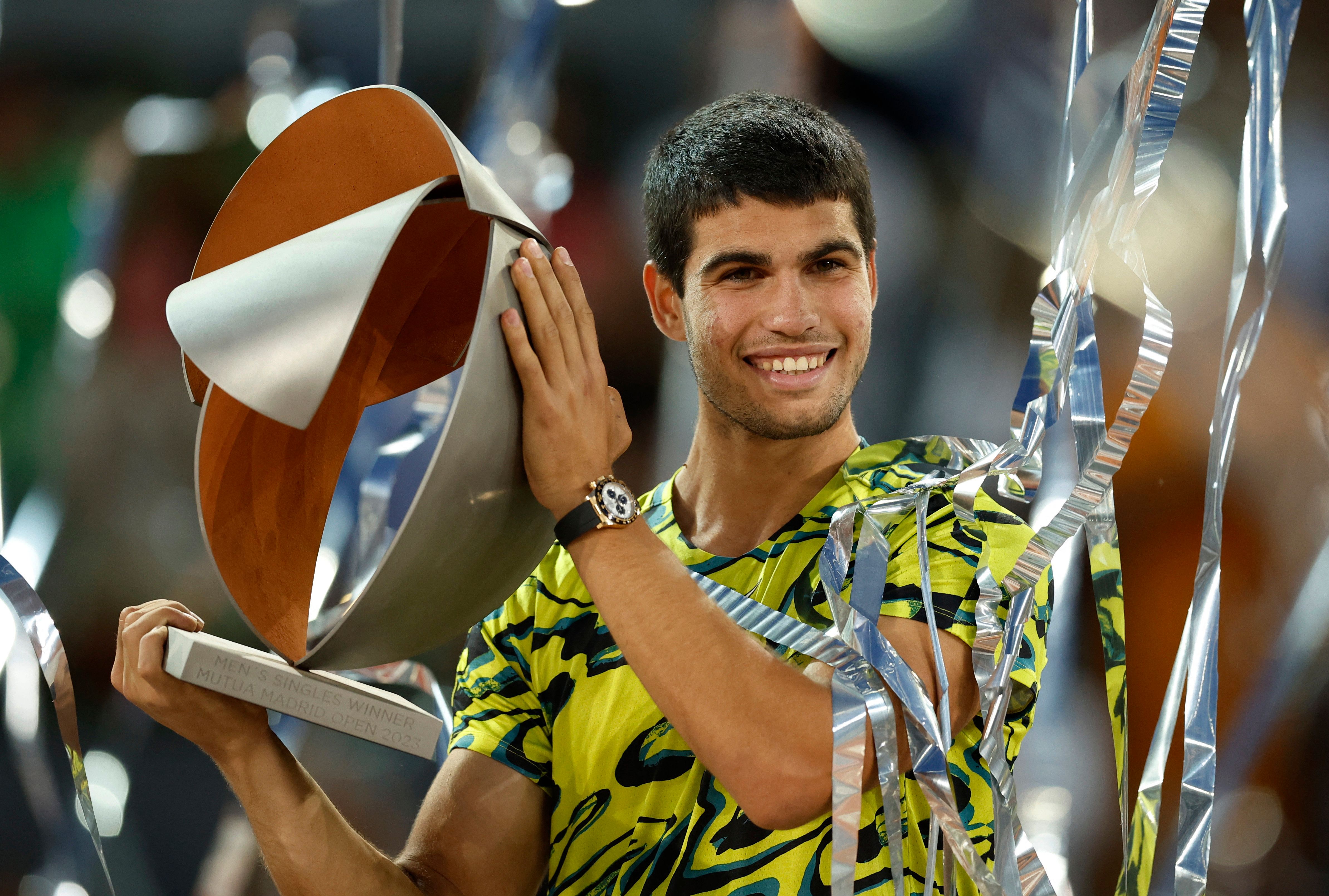 ‍ دبل در اسپانیا؛ کارلوس آلکاراس قهرمان مسترز مادرید شد