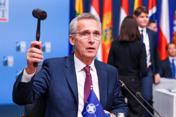 NATO Secretary General Jens Stoltenberg attends the a the NATO foreign ministers' meeting in Bucharest, Romania, November 30, 2022