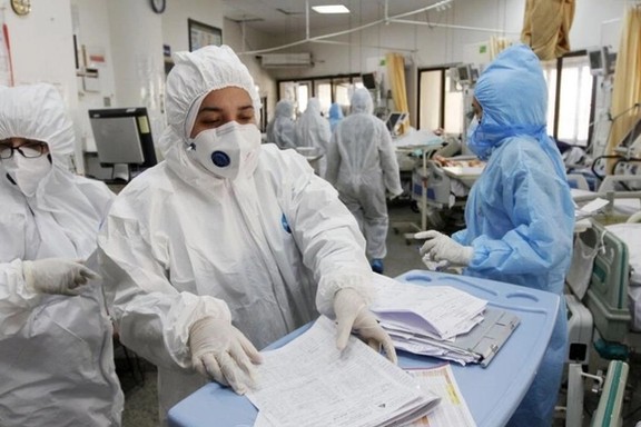 Covid ward in a Tehran hospital in March 2021.