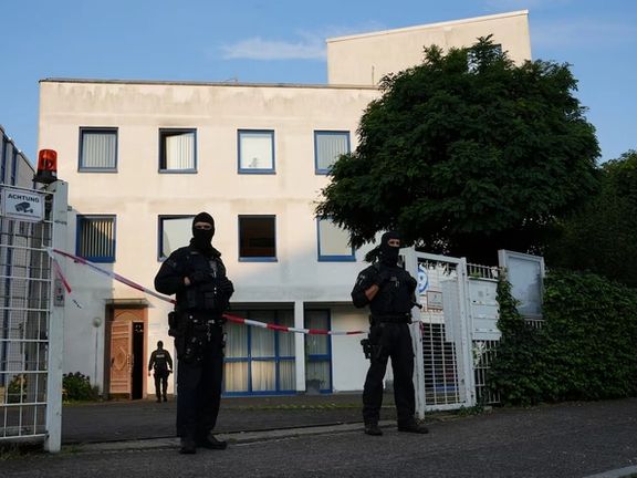 Police secures the area at the "Zentrum der islamischen Kultur Frankfurt e.V." after Germany's interior ministry has banned the Islamic Centre Hamburg (IZH) association and its subsidiary organizations, saying it pursues radical Islamist goals in Frankfurt, Germany, July 24, 2024.