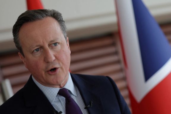 British Foreign Secretary David Cameron speaks during an interview in Istanbul, Turkey January 26, 2024.
