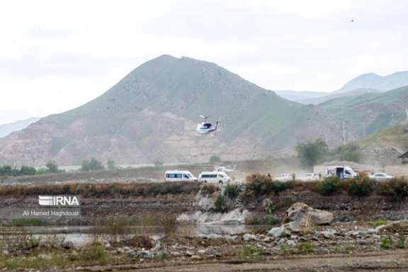 Last photo of the helicopter carrying Iran's president