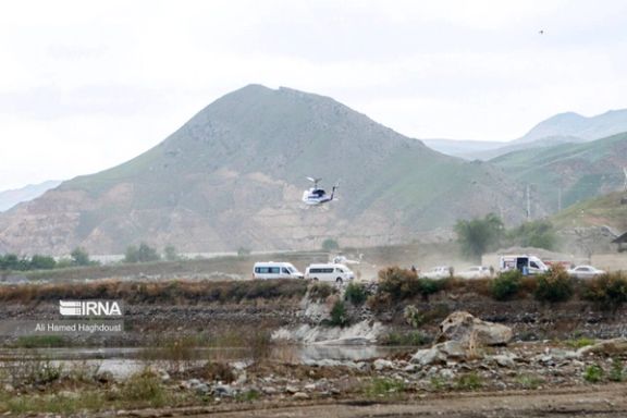 Last photo of the helicopter carrying Iran's president