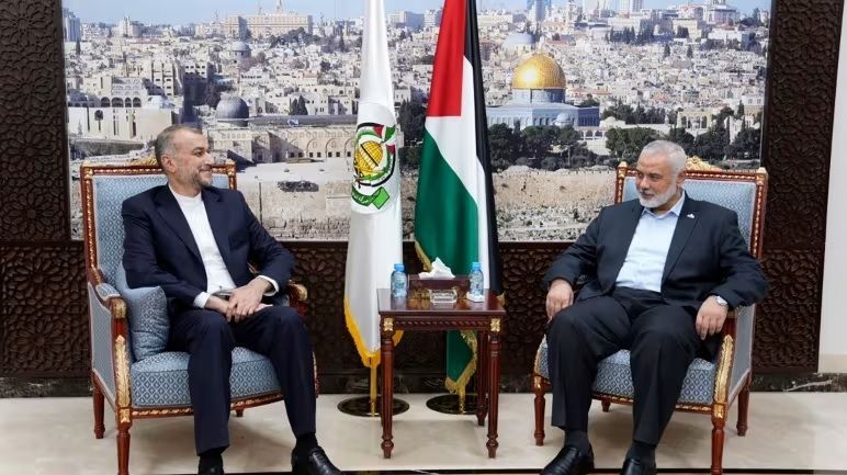 دیدار هنیه با وزیر امور خارجه جمهوری اسلامی، دوحه ۱۳ اکتبر ۲۰۲۳