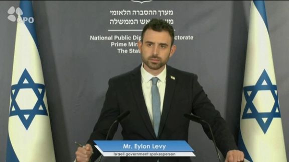 Israeli government’s English spokespeople Eylon Levy