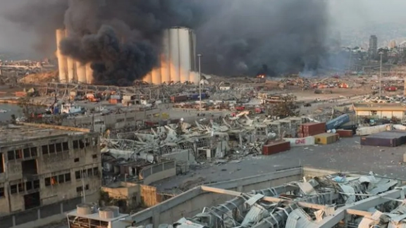 تصویری از انفجار بندر بیروت