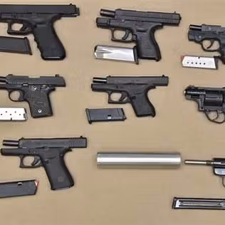 An image from social media advertising guns for sale in Iran