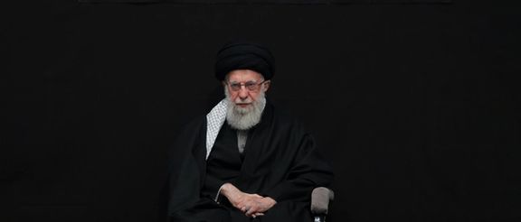 Iran’s ruler Ali Khamenei during a religious ceremony in Tehran, December 2023