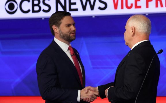 مناظره معاونان اول نامزدهای انتخابات آمریکا با موضوع حمله به جمهوری اسلامی آغاز شد