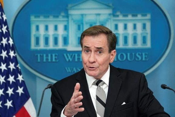 White House national security spokesperson John Kirby during a press briefing at the White House in Washington, December 7, 2023