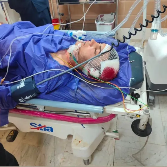 Reza Moradi at Valian Hospital in Aligudarz, Lorestan, Iran.