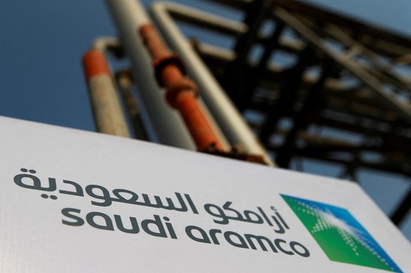 A Saudi Aramco sign is pictured at an oil facility in Abqaiq, Saudi Arabia, October 12, 2019.