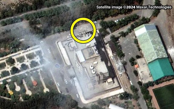 صور أقمار صناعية تظهر حطام مبنى إقامة إسماعيل هنية في طهران