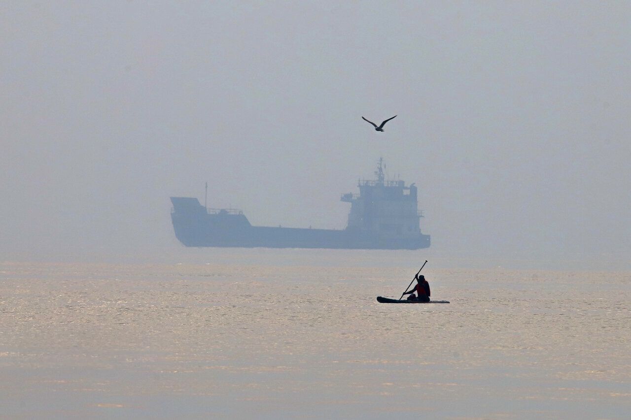 A vessel sails through the Strait of Hormuz off the Iranian port city of Bandar Abbas, October 6, 2026