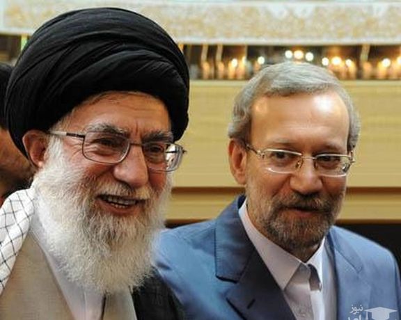 Khamenei and Ali Larijani seen before the ascendance of hardliners in 2020