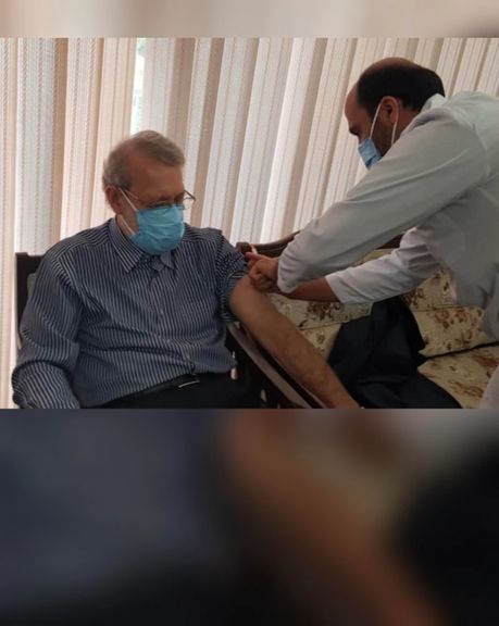 علی لاریجانی هم دوز اول واکسن کرونا را زد