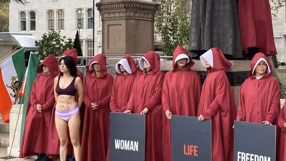 Iranian women facing Handmaid’s Tale dystopia in real life, says Nobel laureate