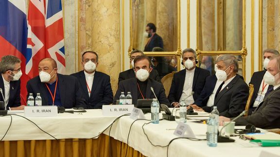 The Ieranian delegation at the Vienna talks. November 29, 2021
