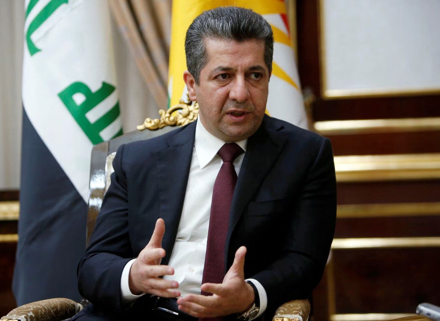 رئيس وزراء إقليم كردستان يصف الهجوم الإيراني بالمسيّرات بأنه "جبان وغير مقبول"