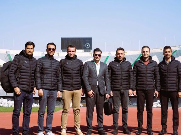 بازدید داوران از اتاق ویایآر؛ غیبت مهسا قربانی در تصاویر گروهی داوران دربی