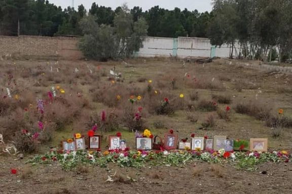 Khavaran cemetery in Iran where many victims of the 1988 prison massacres were buried.