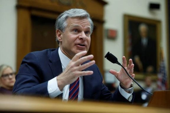 FBI Director Christopher Wray testifying before a House Judiciary Committee hearing
