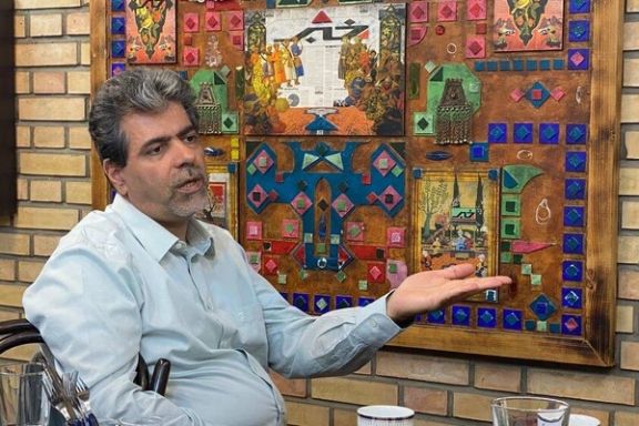 Iranian politician Hojjat Mirzaei during his interview with Khabar Online website in Tehran on December 17, 2022