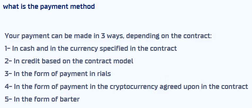 Why Crypto Is Becoming Part of the Global Drone Business Iran's Ministry of Defense Export Center (Mindex) Payment methods.