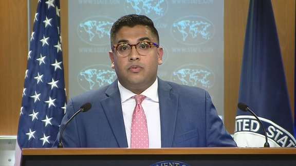 Vendat Patel, the spokesperson for the US Department of State