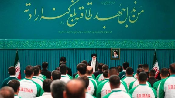 Ali Khamenei addressing Iranian athletes on September 17, 2024
