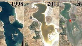 Aerial photos of Lake Urmia (file photo)