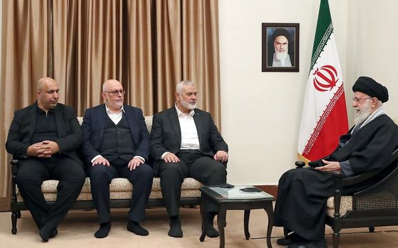 إسماعيل هنية يلتقي المرشد الإيراني علي خامنئي في طهران