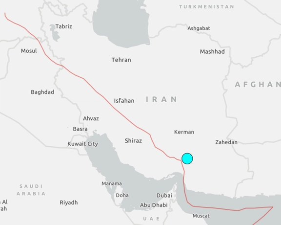 مرکز لرزهنگاری اروپا-مدیترانه: زمینلرزهای به بزرگی ۵/۵ در جنوب ایران به وقوع پیوست