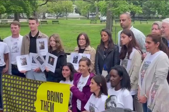 Families of American held abroad, including in Iran gather outside the White House. May 4, 2022