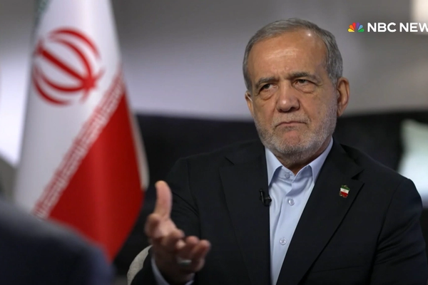 Trump’s path will 'set fire' to the region, Pezeshkian tells NBC