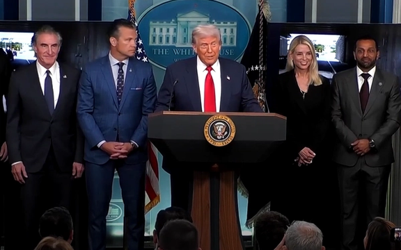 نشست رسانهای دونالد ترامپ درباره اعلام وضعیت اضطراری در پایتخت آمریکا