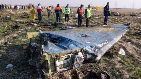 Debris of a Ukrainian airliner shot down over Iran. January 8, 2019