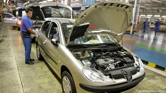 An Iranian car assembly plant.