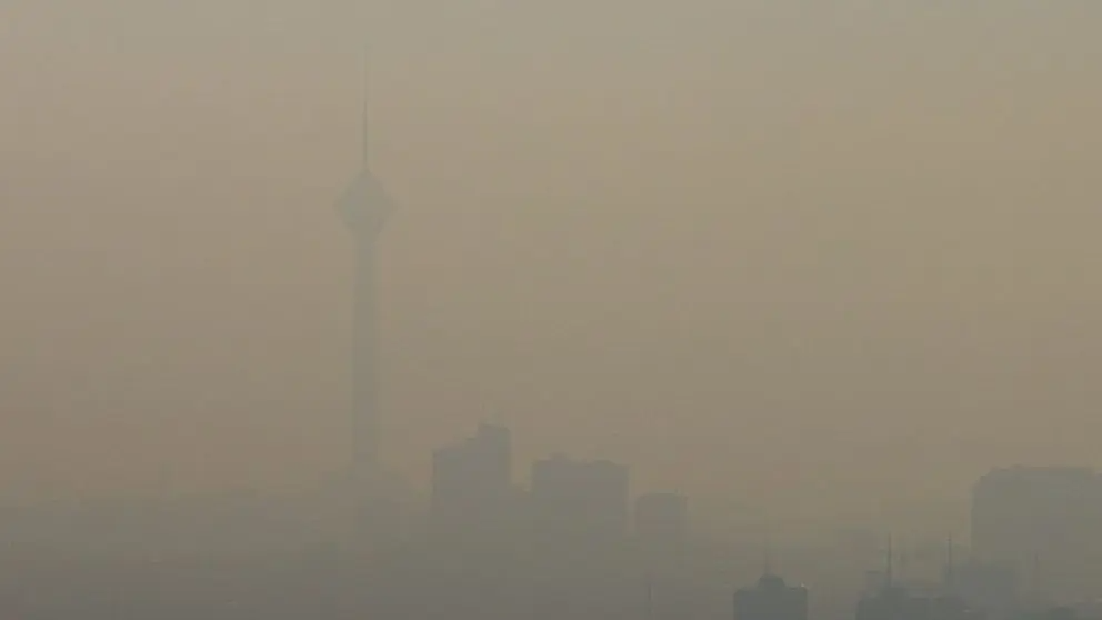 A view of air pollution in Tehran in December 2024.