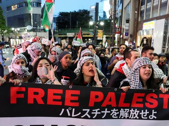 علی خامنهای: چه کسی باور میکرد در ژاپن به فارسی علیه اسرائیل شعار بدهند