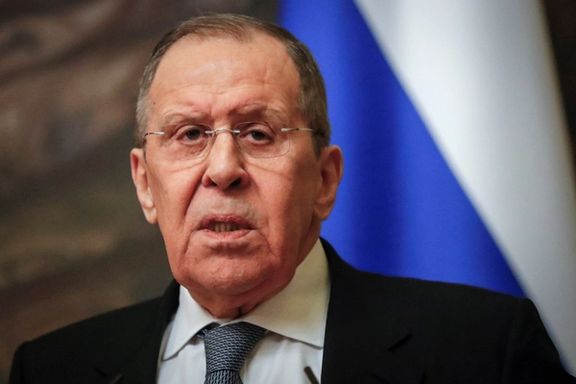 Russian foreign minister Sergei Lavrov speaking on March 5, 2022