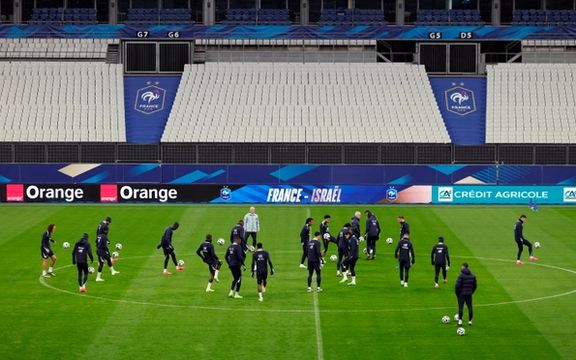 تمرینات تیم ملی فوتبال فرانسه در ورزشگاه استاد دو فرانس پاریس، ۲۳ آبان