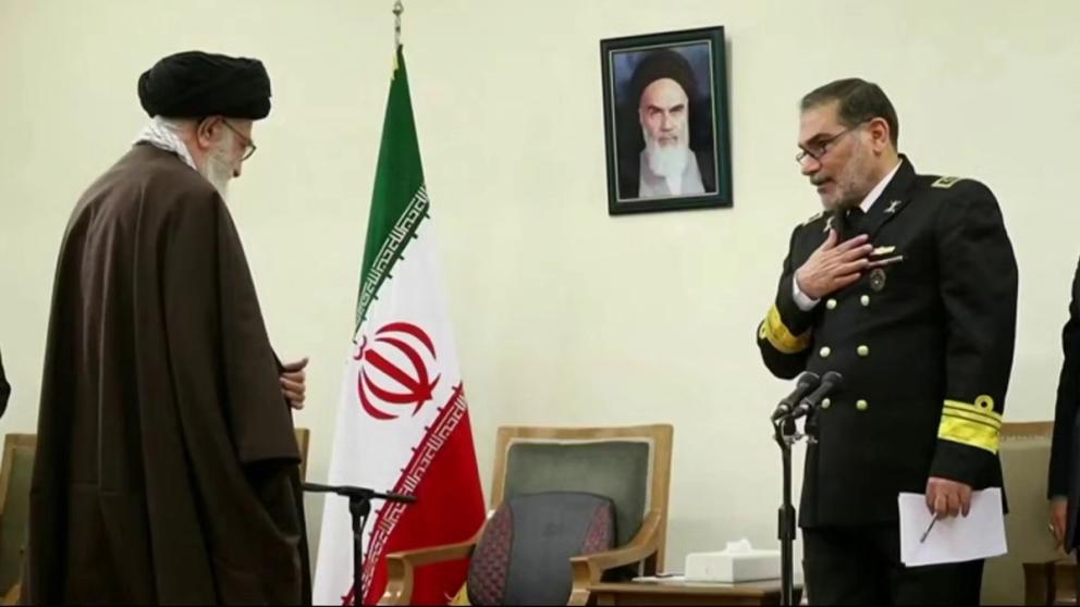 Iran’s ruler Ali Khamenei (left) and Former Secretary of Iran's Supreme National Security Council Ali Shamkhani  