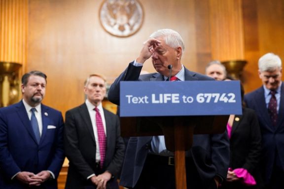 US Senator Lindsey Graham (R-SC) attends a press conference on the US Food and Drug Administration's abortion drug policies on Capitol Hill in Washington, DC, US, January 14, 2026.