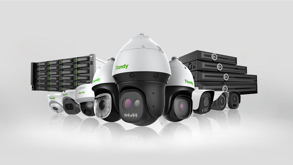 Some of the surveillance cameras by the Tiandy Technologies Company