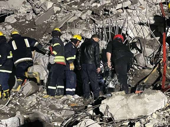 Destruction in Erbil by Iranian ballistic missiles. January 15, 2024