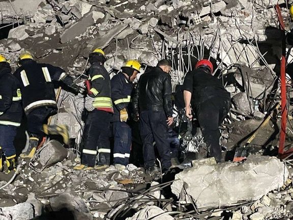 Destruction in Erbil by Iranian ballistic missiles. January 15, 2024