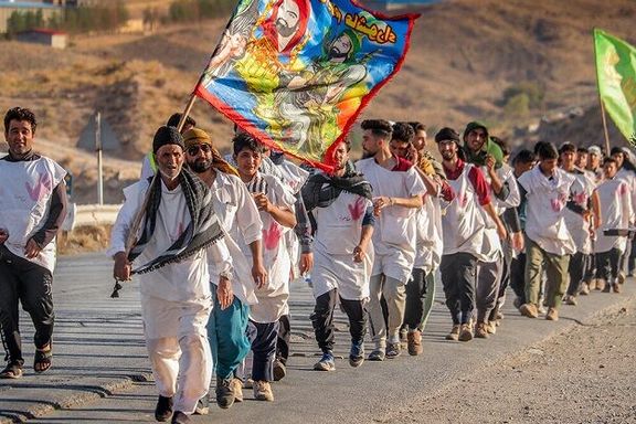 موکب استخر، شنا و جکوزی برای زائران «پیادهروی حرم رضوی» در شیروان