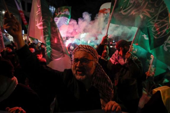 شادی حامیان فلسطین در ترکیه پس از اعلام توافق بر سر آتشبس