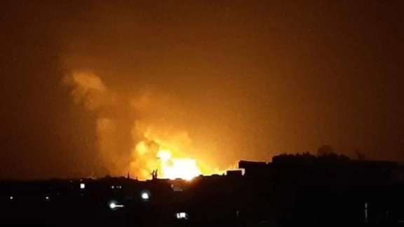 File photo of an Israeli airstrike